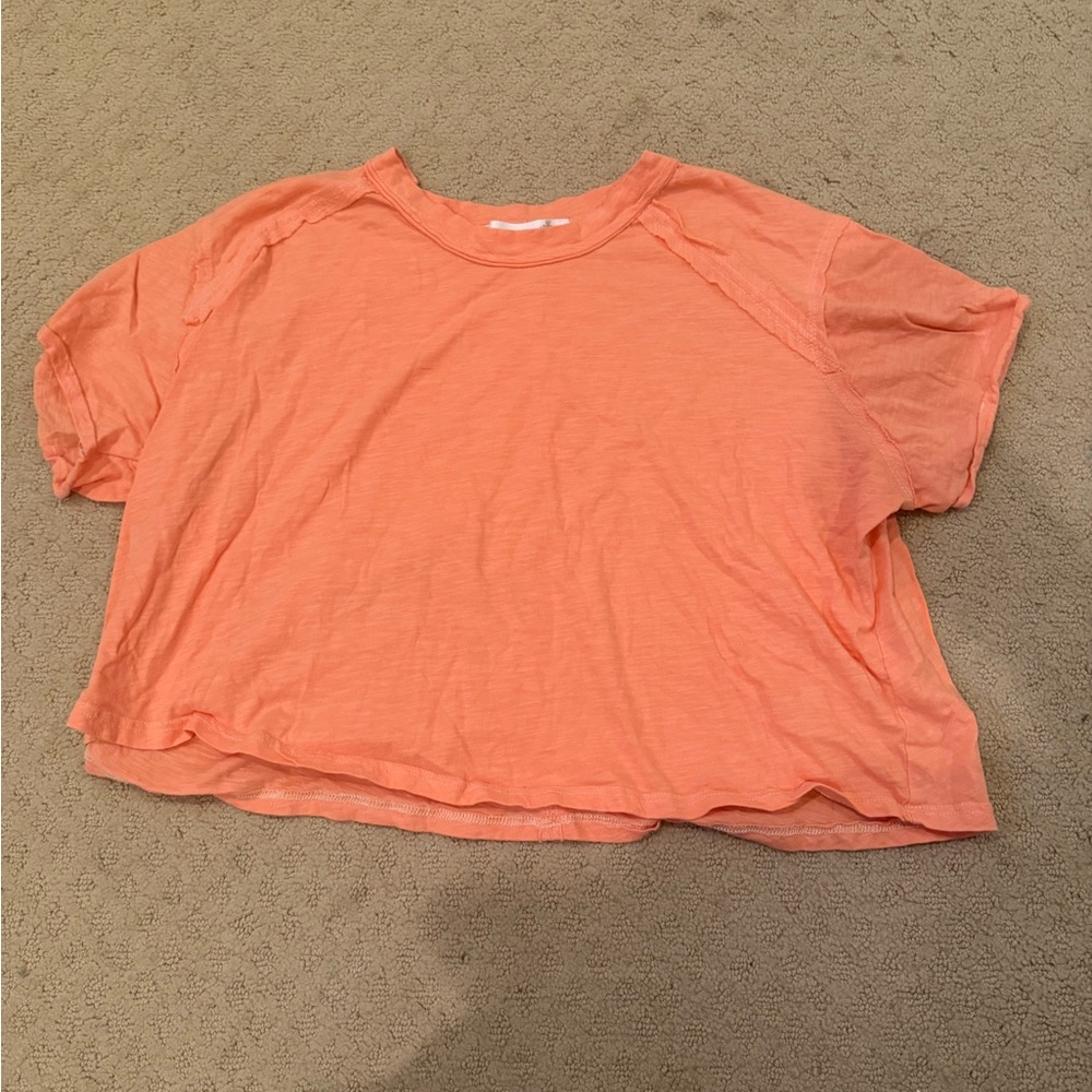 Altar'd State Vibrant Coral Short Sleeve Tee
